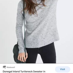 Madewell Donegal Inland Turtleneck Sweater Wool